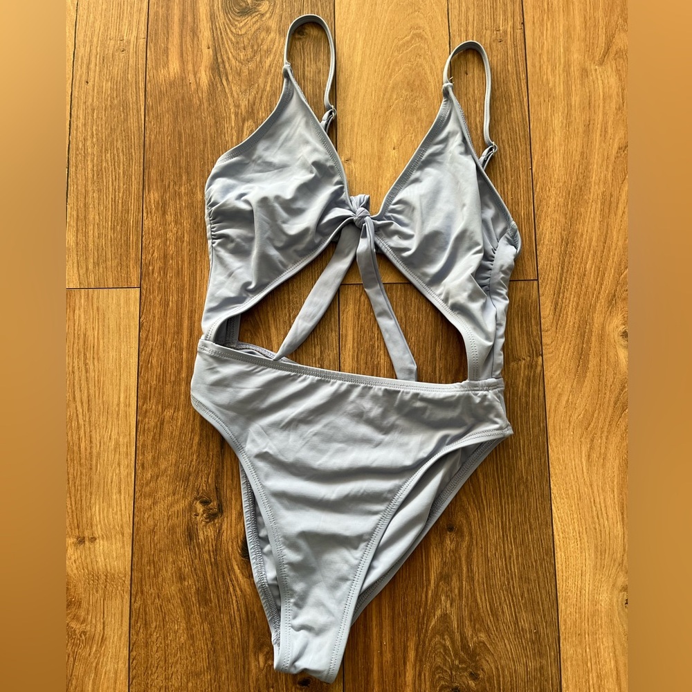 City of Angels Light Blue Cutout Swimsuit